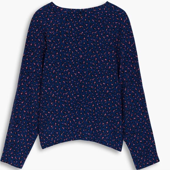 Levi's leopard blue relaxed fit blouse  size S - Picture 3 of 9